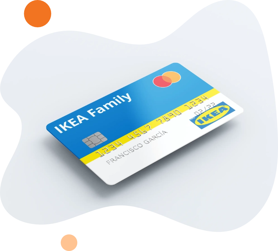 Tarjeta revolving Ikea